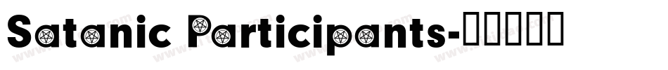 Satanic Participants字体转换